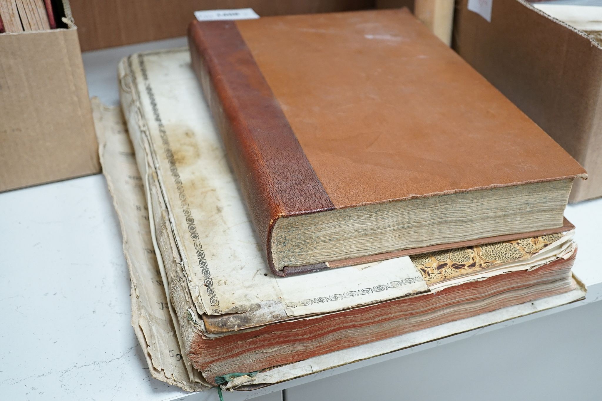 Certosini - Missale Cartusiensis Ordinis ex Ordinatore Generalis, folio, rebound, with engraved title, 428p, manuscript ‘’Supplementum’’